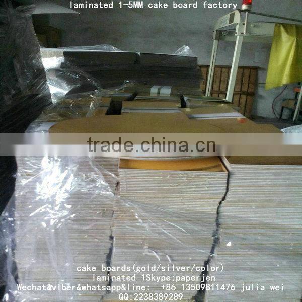 food grade round gold Compressed Cakeboard