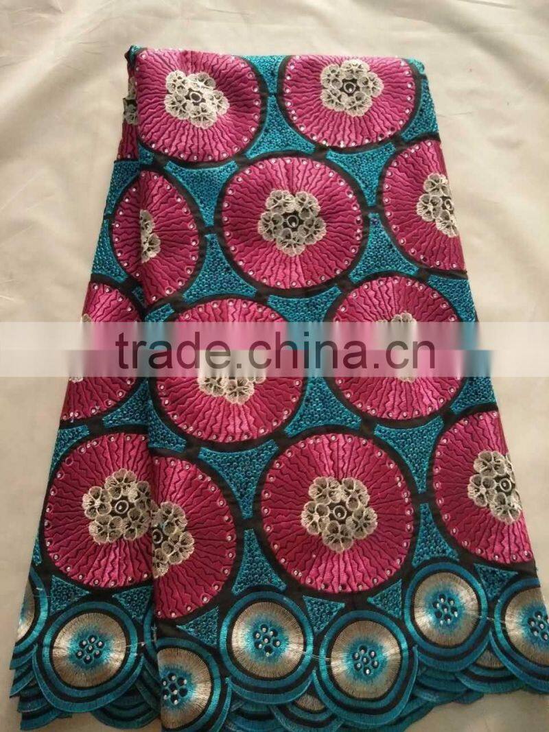 african big swiss voile lace fabric with different colors