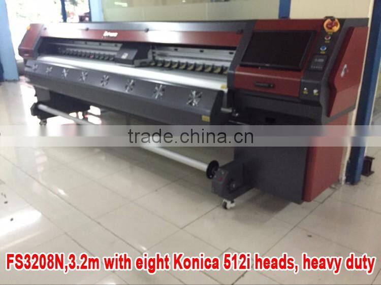 Cheap price inkjet printer Funsunjet FS 3204N/3208N with 4 or 8 konica 512i heads