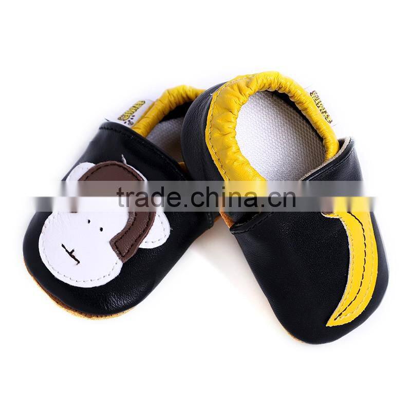 2016 New Fashion Leather Baby Girl Panda Shoes Cheap Cute Baby Crib Shoes
