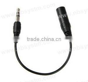 2.5mm stereo jack to 3.5mm stereo plug headset adapter cable