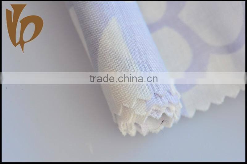 good quality ramie and cotton blended weave fabric with flower print