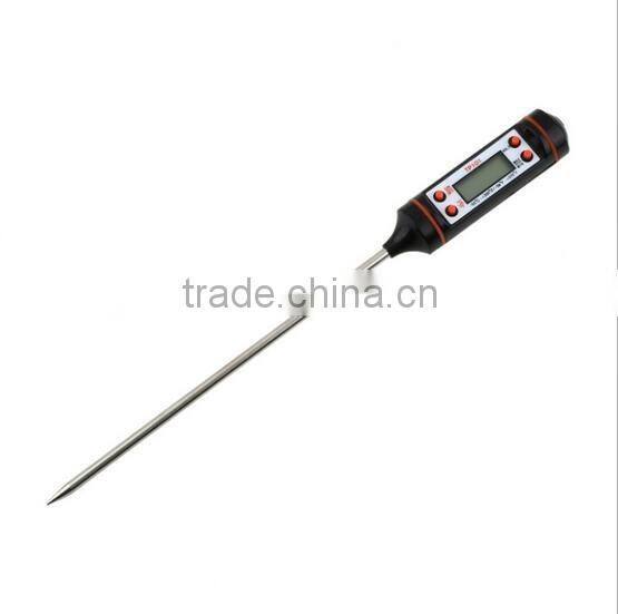 Hot Selling Digital barbecue Thermometer /Food Probe Meat outdoor BBQ Selectable Sensor Gauge Heat Indicator