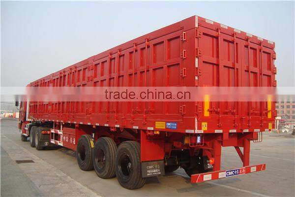 CIMC Tri Axle Bulk Cargo Transportation Van Truck Trailer/Enclosed Container Trailer