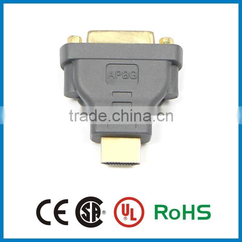 360 Angle HDMI 19Pin Female to DVI 24+1 Pin Male adapter