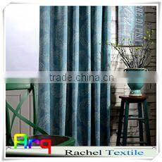 Geomery design white polyester cotton embroidery curtain fabric in livingroom window curtain