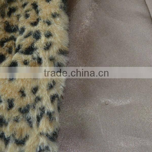 ladies lepoard printed long fake fur coats for winter, fashion fake fur coats