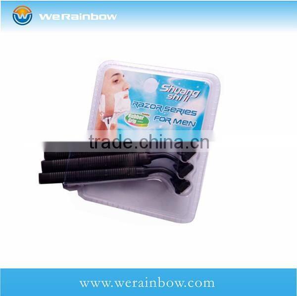 Rubber Handle Triple Blade razor manufacturer
