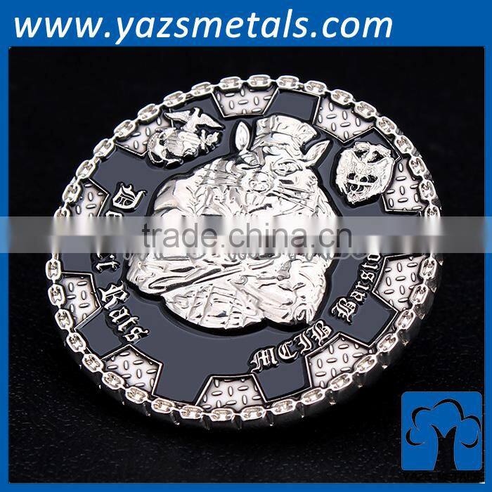 round custom metal coin making