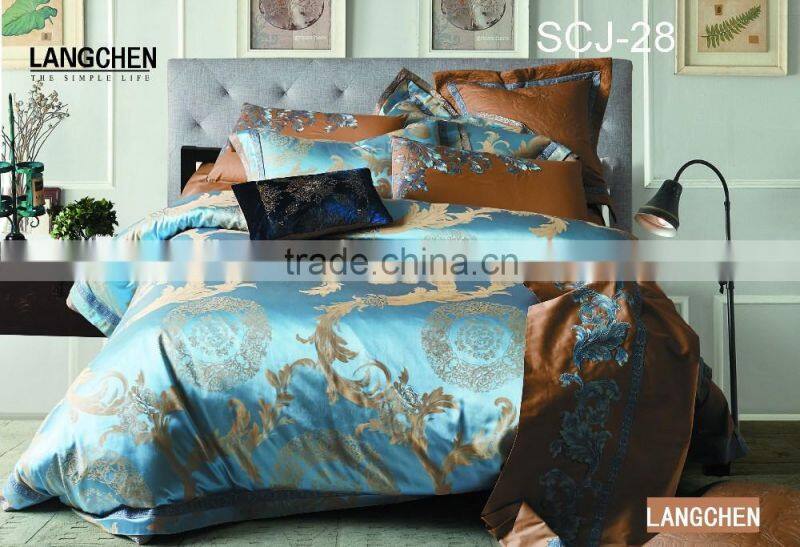 loyal elegant luxury jacquard viscose bedding set
