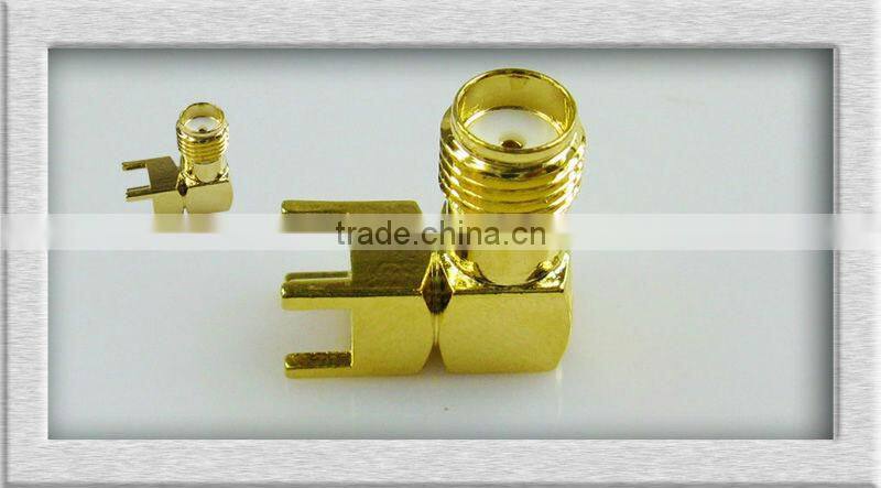 RF coaxial connector crimp SMA vertical pcb connector