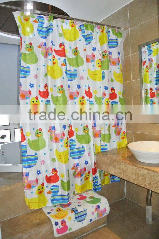 flower printing cotton bath mat