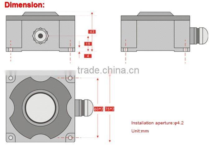 HCA131A Full Temperature High Accuracy Magnetic Switch Sensor Warning Systerm With Power Light Indication, IP67 Waterproof