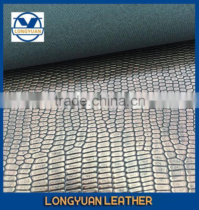 Crocodile Embossed Fabric Animal Skin Leather