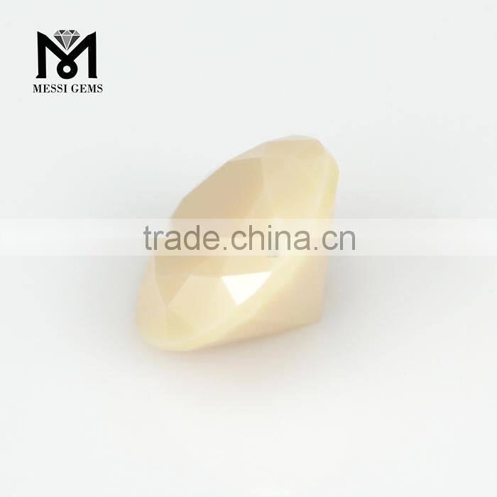 Fashion Jewelry Bead Round Diamond Cut Wholesale Nano Gemstone