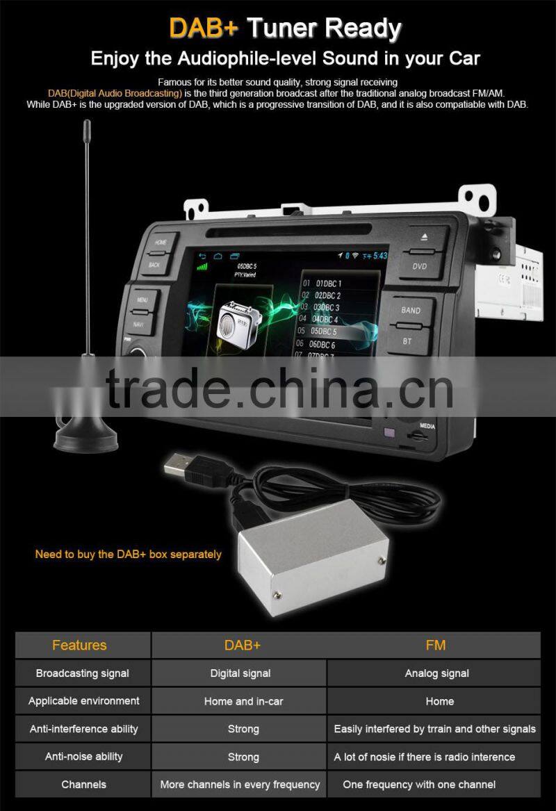 top Ownice C300 car audio for BMW E46 M3 ZT Built in DVD Canbus support rear front camera tmps