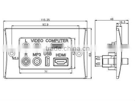 Speaker terminal plate