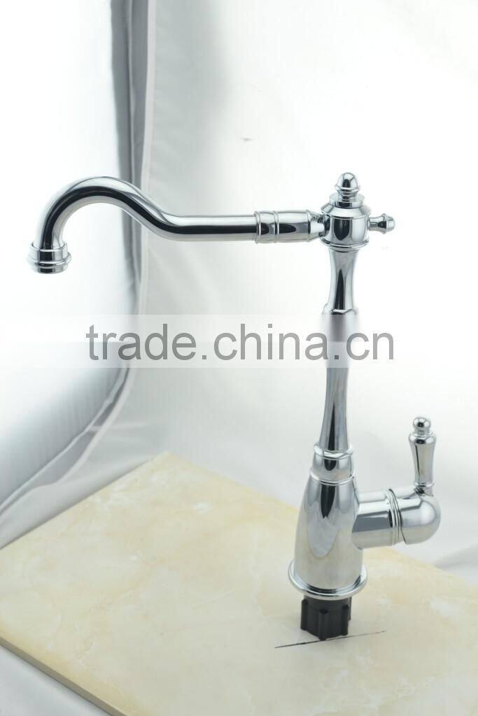 Antique kitchen faucets lead free brass material ridge cold and hot water