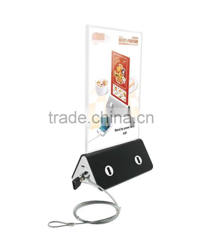 High quality Advertising Menu Stand power bank 10000mah 18650