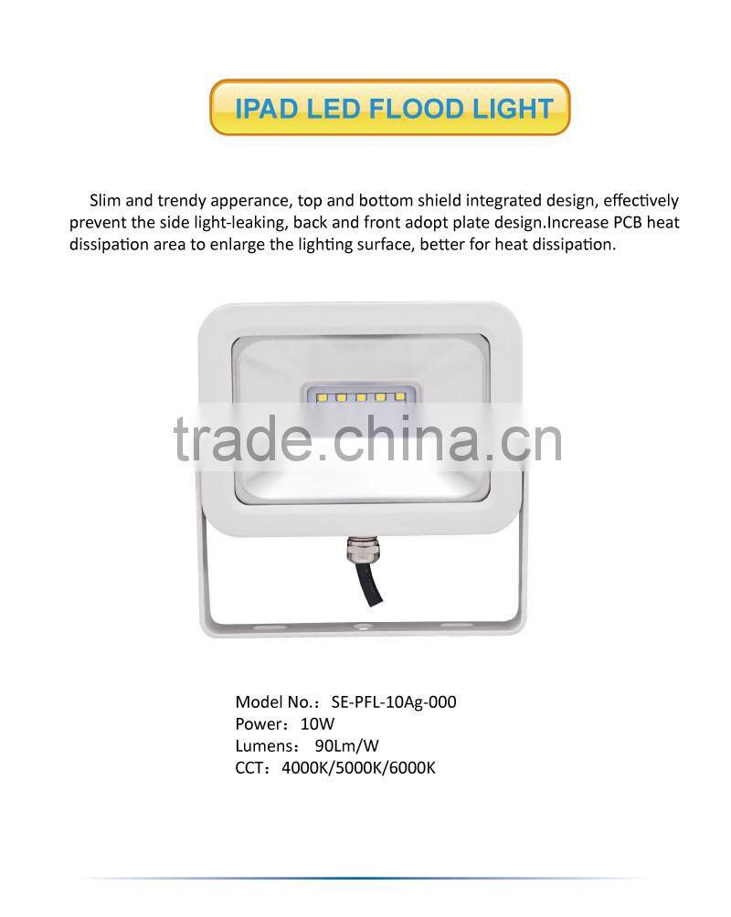 New design 10W IPAD LED Flood Light for Outdoor Lighting