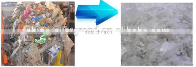 Waste Hdpe Film Reclaiming Equipment Recycling Crushing And Washing Disposal Machine