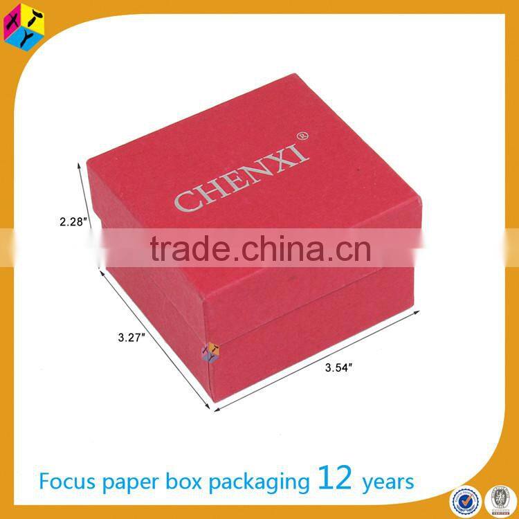 red texture paper OEM packaging wristwatch box
