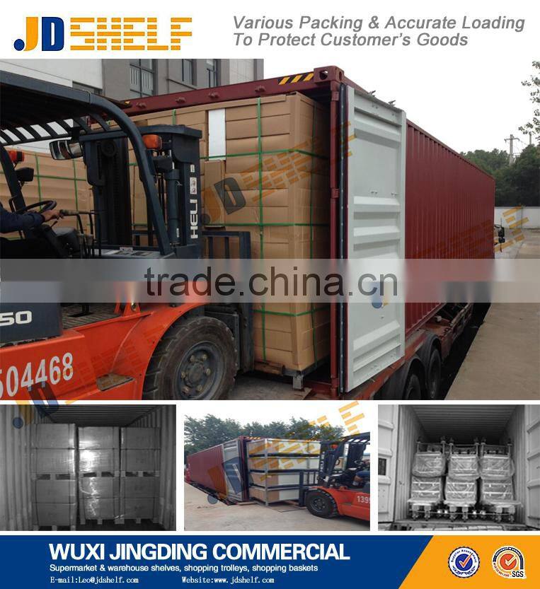 storage warehouse of department store rack