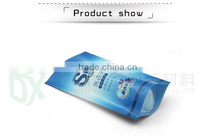 stand up zip lock top bag liquid bag bottom gusset plastic package bag