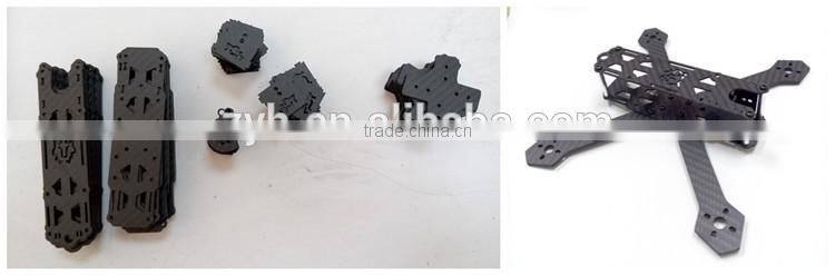UV resistant ,High Strength, Light Weight 3K carbon fiber cnc plates apply in RC hobby quad helico factory direct made