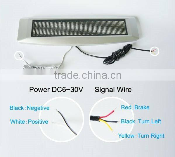 Motor carried led display