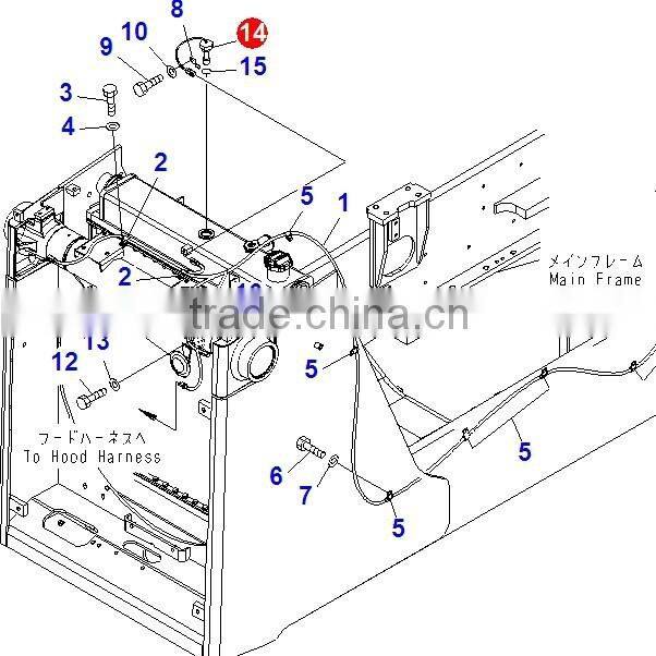 Japan brand bulldozer D85XP-15 radiator sensor 7861-93-4520
