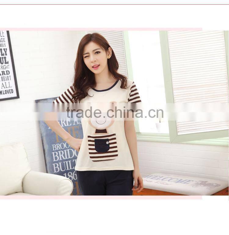 Women's cartoon cotton pajamas