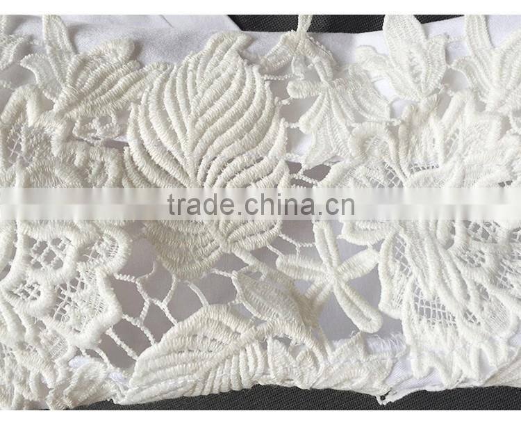 2016 Summer Fashion Women Low Waist Pencil Denim Jean Pants Ladies White Lace Patchwork Fancy Narrow Bottom Skinny Female Jeans