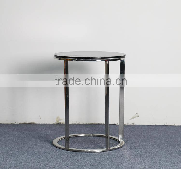 Wooden Top Steel Frame Coffee Table