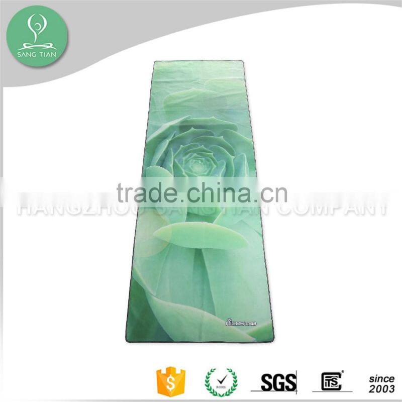 Yoga sports protective printed microfiber yoga towel for travel or camping