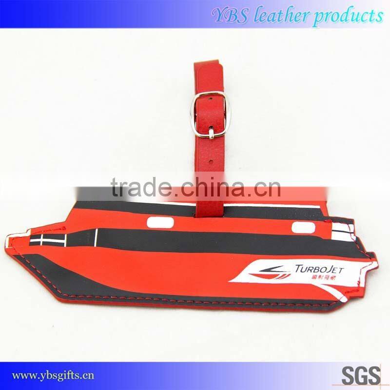 Leatehr Boat Shape Luggage Tag