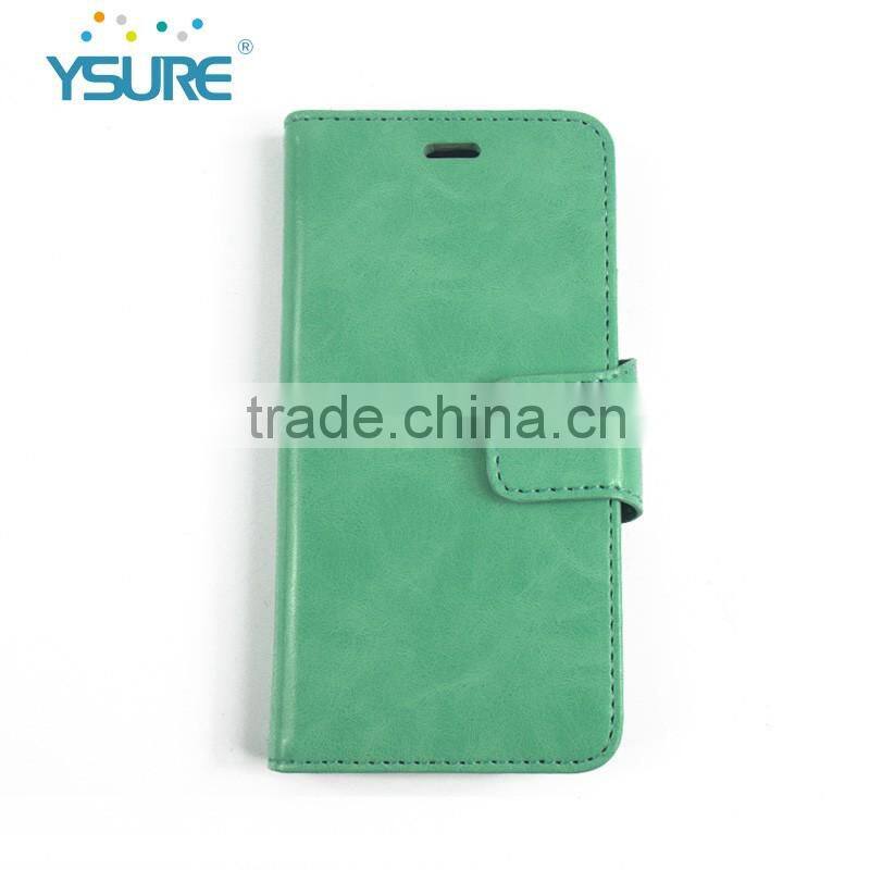 2016 New Colorful Style Hot Sales PU Leather Cases for iphone6 with Three Card Slots and Stand