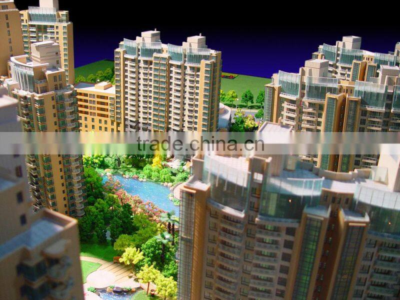 Model scale maker for apartment house construction building model