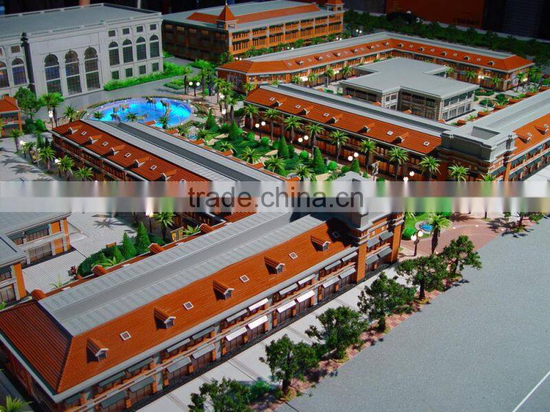 Office center building model maquette , sand table