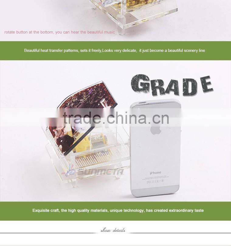 Hot Sale Gifts Favor Home Wedding Decoration BSJ-16 Crystal Piano