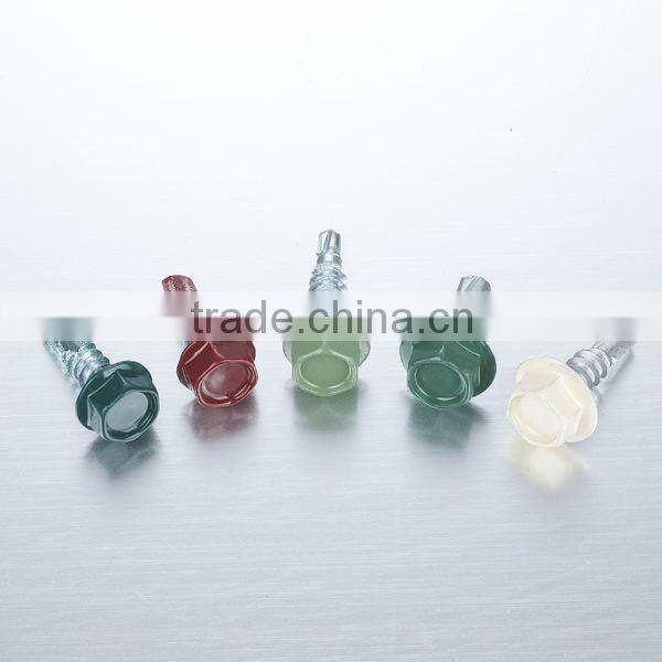 Roofing Screw Hex Washer Head Self-Drilling Screws With Colors painted