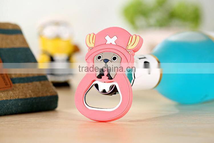 Wholesale Custom Cheap PVC Fridge Magnet Bottle Opener for Cola Drink