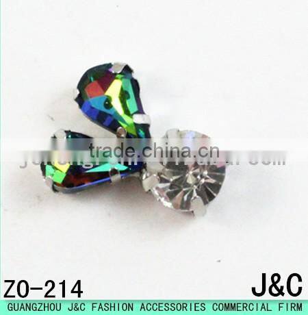 2017 most shinny newest crystal stone shoes ornament