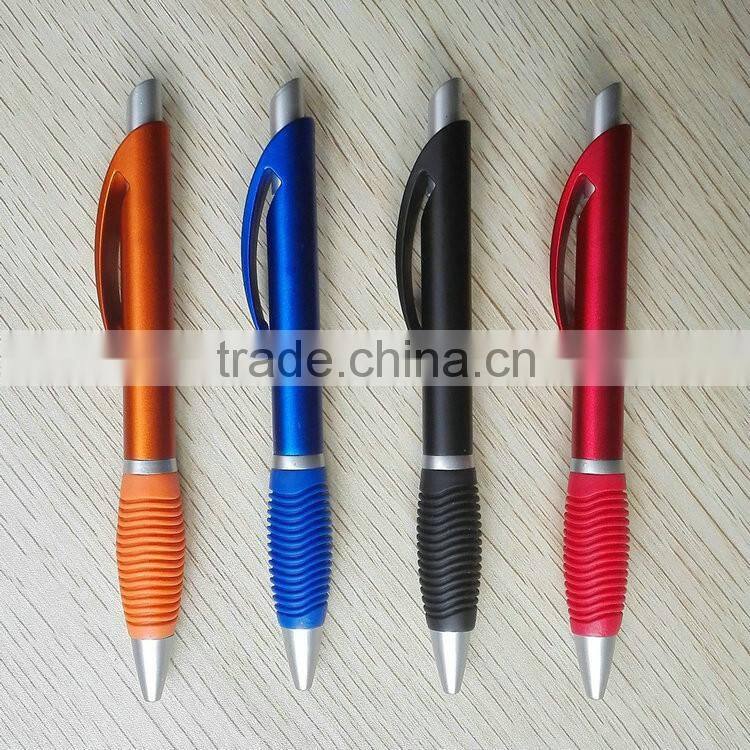 New products 2016 technology color grip stationery plastic pen