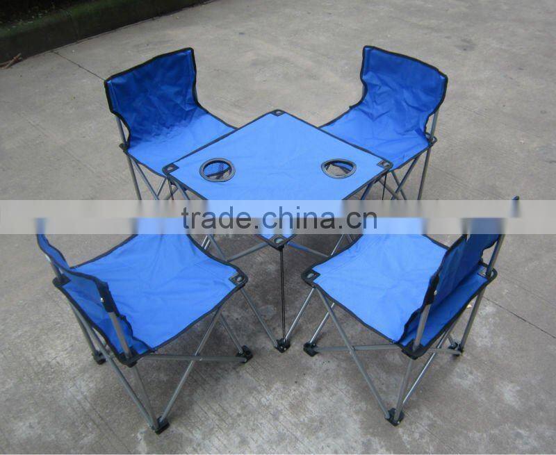 foldable camping table with cup holders