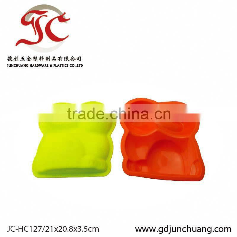 Bright red color house shape ice cube tray mould