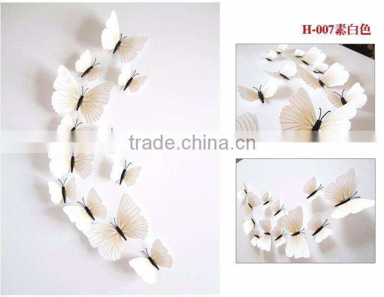 Best price all kinds PVC wall stickers butterfly 3d butterfly wall sticker For Sales