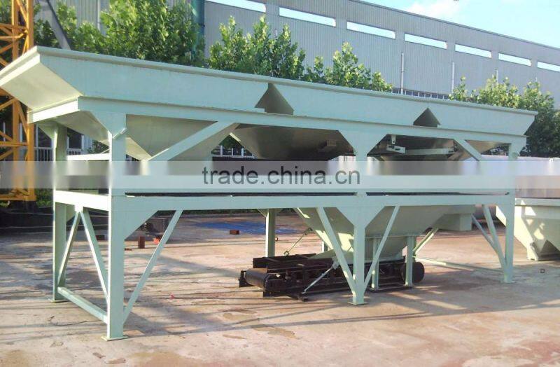 Aggregate concrete construction for concrete batching plant or mobile plant