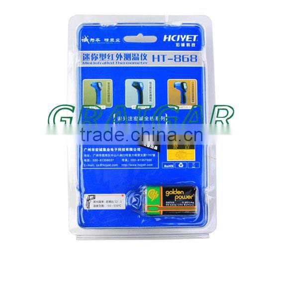 Non-contact digital Infrared thermometer HT-868 (-50-800 centigrade) temperature gauge