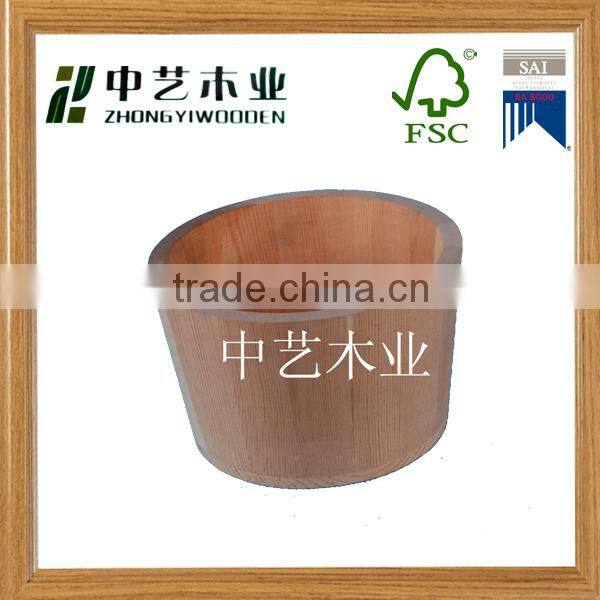 China supply FSC fancy design wooden bucket